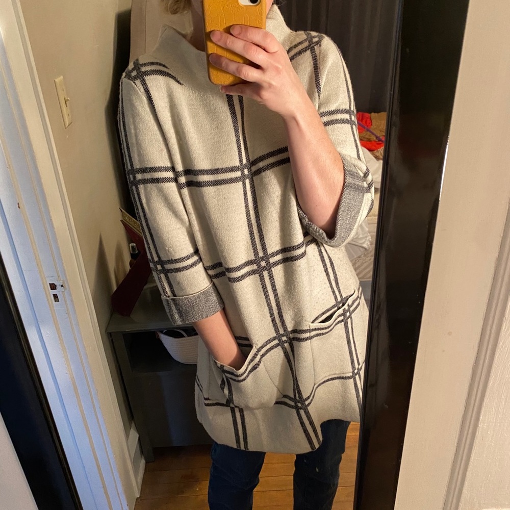 Moth | Anthropologie Plaid Skit Sweater Dress